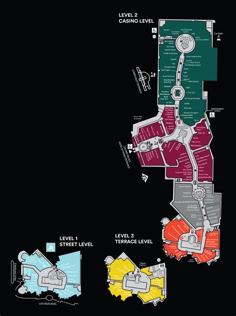 Caesars Palace Forum Shops Map | Color 2018