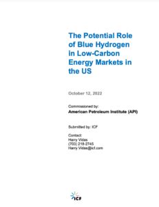 The Potential Role of Blue Hydrogen in Low-Carbon Energy Markets in the US - OurEnergyPolicy