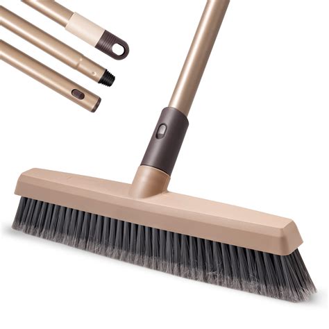 Eyliden Push Broom, Stiff Bristles Floor Scrub Brush, Multi-Surface ...