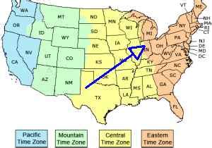 Eastern Time Zone Map Indiana