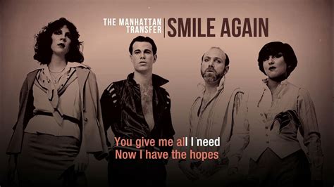 Smile Again | The Manhattan Transfer | Karaoke - YouTube