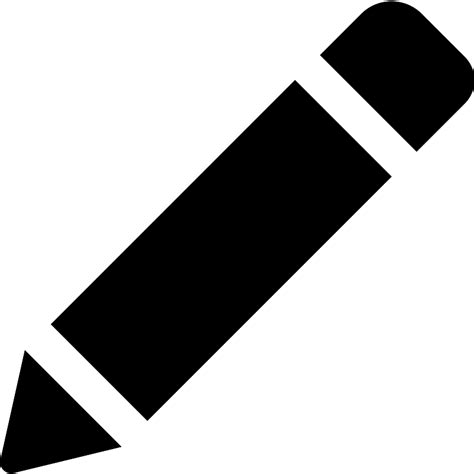 Pencil Edit Interface Symbol Monocolor SVG Vectors and Icons - SVG Repo