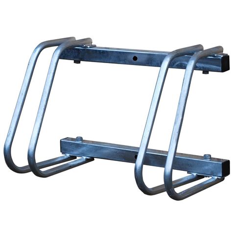 Double Bike Rack (galvanised steel, wall or floor mounting) | Bike rack ...