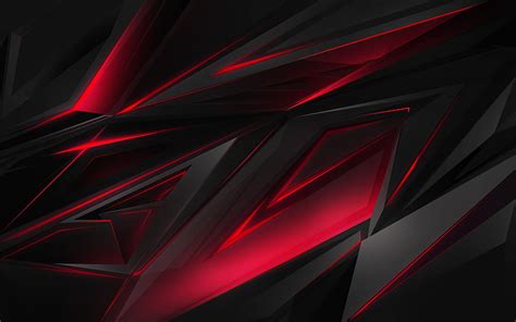 HD wallpaper: abstract, 3D, digital art, dark, red, black, backgrounds ...