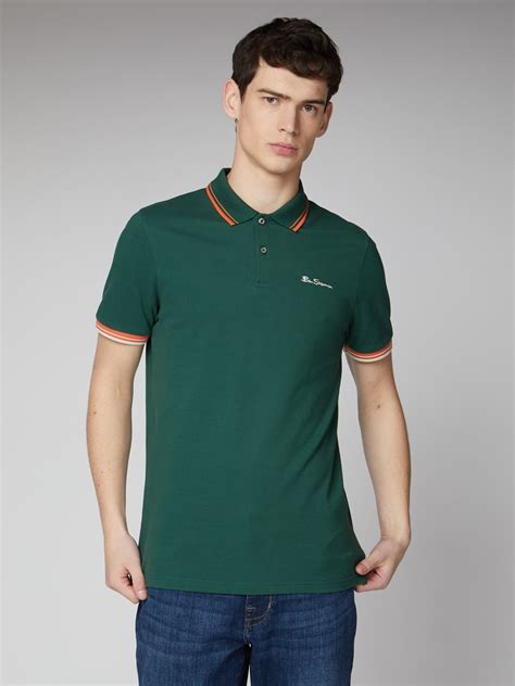 Dark Green Signature Cotton Polo Shirt | Ben Sherman | Est 1963