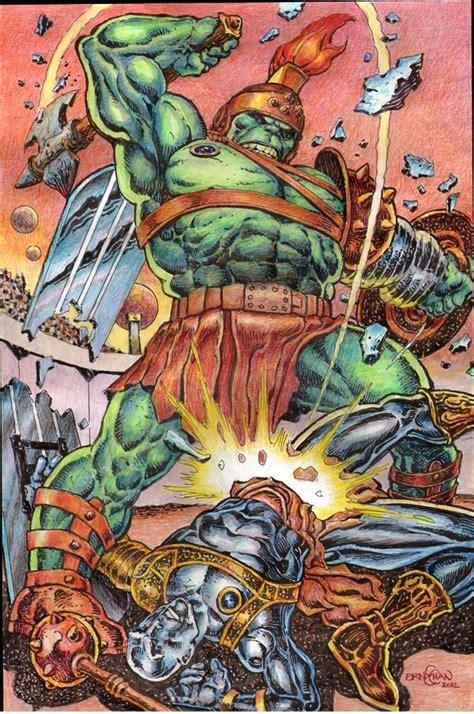 #Hulk #Fan #Art. (Planet Hulk vs Silver Surfer!) By: Ernie Chan. (THE ...