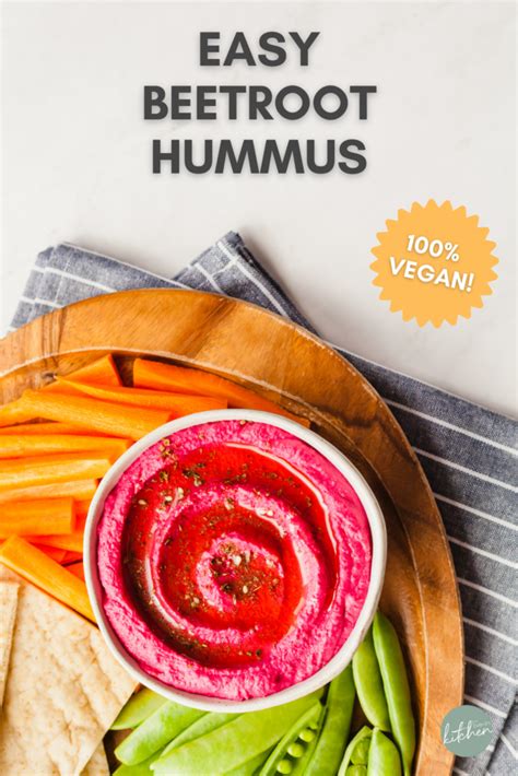 Beetroot Hummus - The Live-In Kitchen