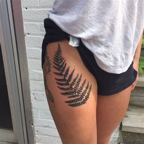 40+ Beautiful Fern Frond Tattoo Designs - TattooBlend