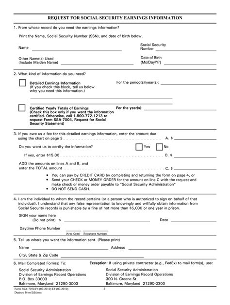 Social security detailed earnings report nypd: Fill out & sign online ...