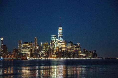 The Freedom Tower at Night Photograph by William E Rogers