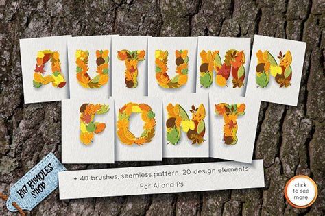 Autumn font by Big Bundles Shop on @creativemarket | Graphic design ...