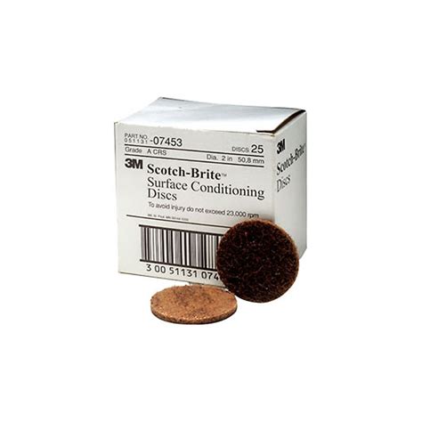 3M Scotch-Brite Surface Conditioning Disc Brown, 2, Coarse, 25 discs/bx ...