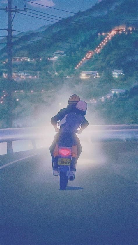 Your name, anime, bike, bike ride, motorcross, motorcycle, HD phone wallpaper | Peakpx