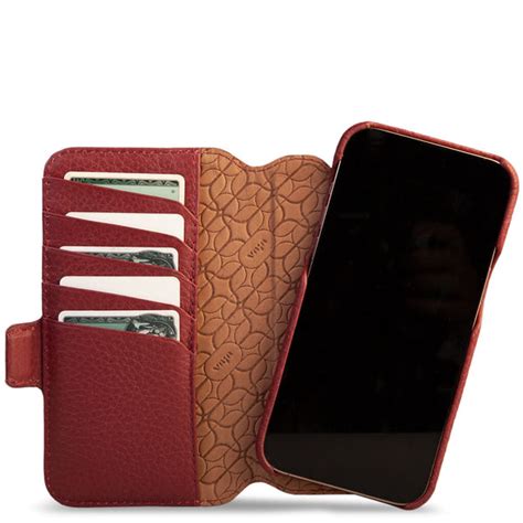 2 in 1 iPhone 15 Pro Max Leather Case - Vaja