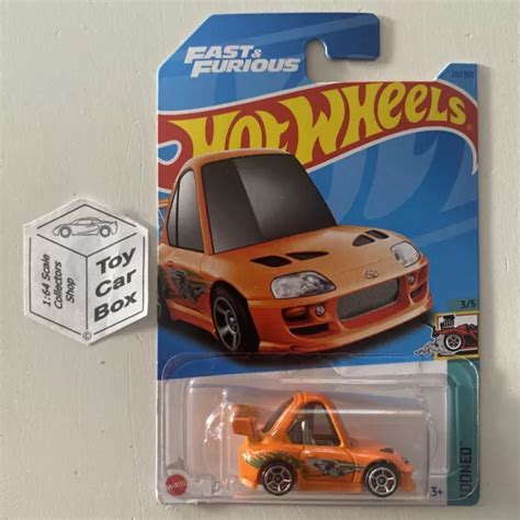 2023 HOT WHEELS #211 - ‘94 Toyota Supra (Fast & Furious #3 Tooned Long Card) B00 $3.20 - PicClick