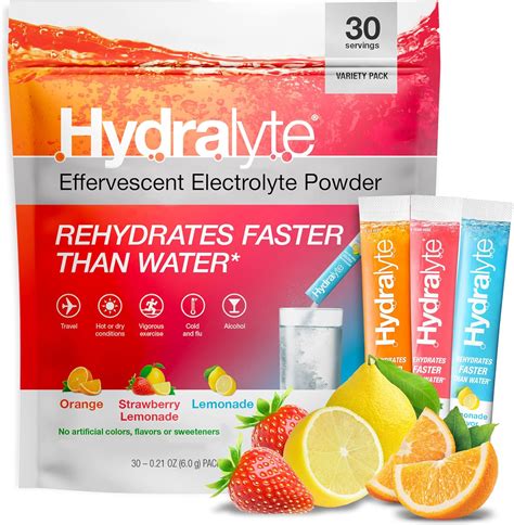 Buy Hydralyte Electrolyte Powder Packets | Variety Flavor Hydration Packets | Easy Dissolve ...