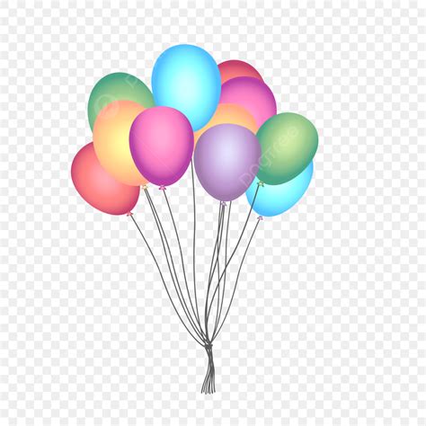 Happy Birthday Balloons Vector Hd PNG Images, Colorful Happy Birthday Balloons, Birthday Drawing ...