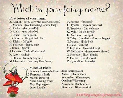 What is your Fairy name? | Fairy names, Elf names, Fairy quotes