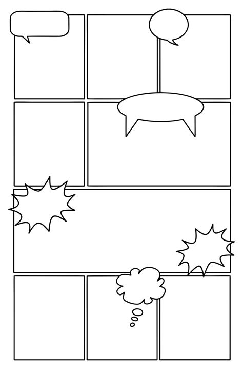 Comic Book Template Pdf - Free Printable Comic Strip Templates Medialoot - You don't want to ...