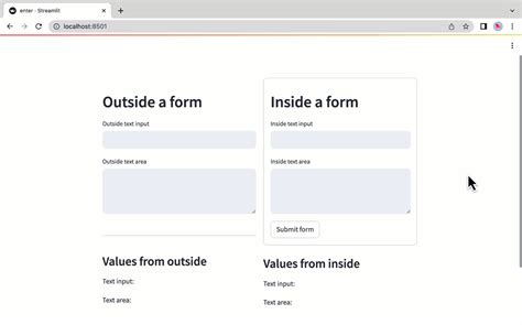 Using forms - Streamlit Docs