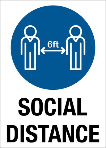 Social Distance – Western Safety Sign