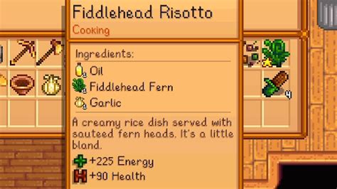 Fiddlehead Fern Risotto Recipe Inspired by Stardew Valley - The Starving Chef