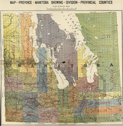 Map of the Province of Manitoba Showing the Division into … | Flickr