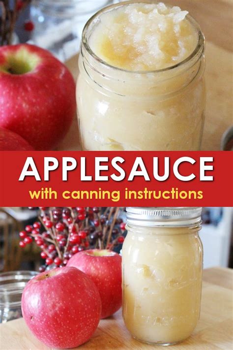 Applesauce Recipe For Canning