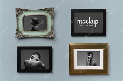 Premium PSD | Bundle frame mockup design