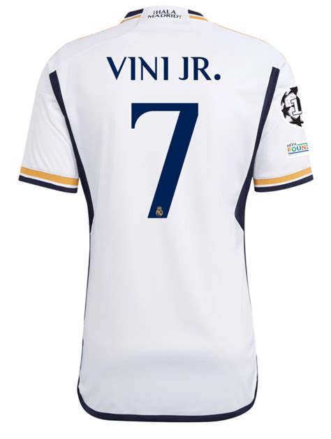 Vini Jr Real Madrid 23/24 UCL Home Jersey - JerseyMotion