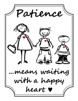 "Patience means..." Poster by Jaylynn Richardson | TpT