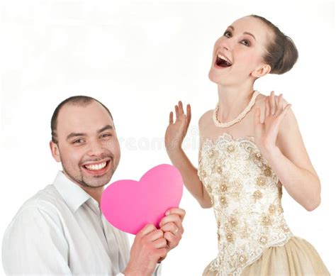 Beautiful Smiling Wedding Couple Stock Photo - Image of valentine, together: 32317212