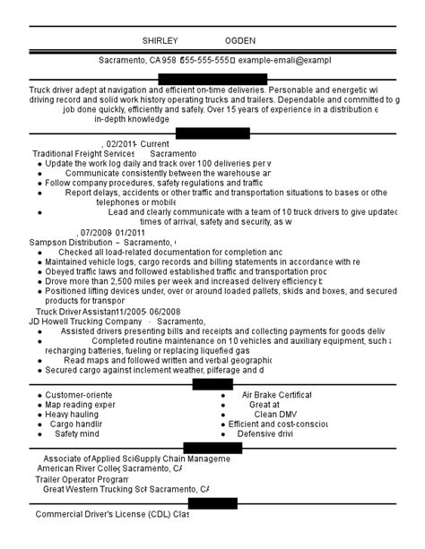 Truck Driver Resume Examples & Templates [2024]