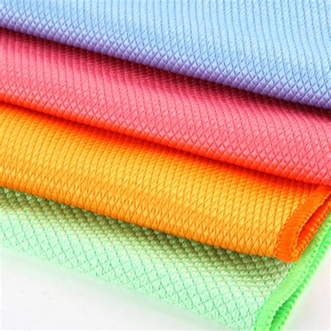 Wholesale Cleaning Cloth,Icarekit, Grid Solid Absorbent Microfiber Glass Cleaning Cloth Kitchen ...