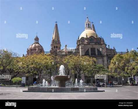 The beautiful Guadalajara Cathedral in the historic center, Guadalajara, Jalisco, Mexico Stock ...