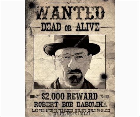 Wanted Poster Printable Free - Free Printable