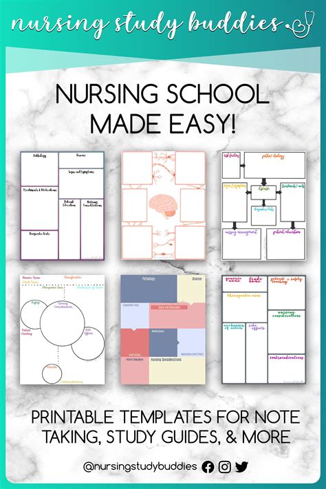 Nursing School can be HARD! Get organized for nursing school with Nursing Study Buddies ...