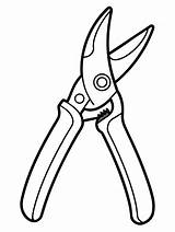Pruning Shears Secateurs coloring Book Pages For Children And Adults  sketch template