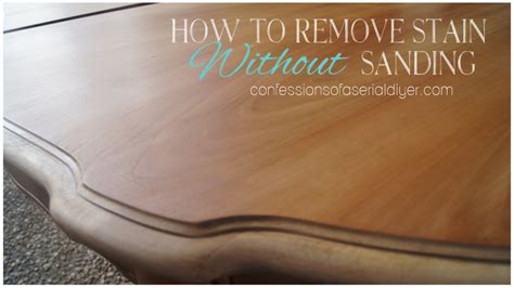 How to Remove Stain without Sanding | Confessions of a Serial Do-it ...