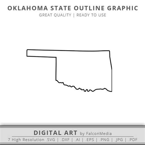 Oklahoma Outline Vector at Vectorified.com | Collection of Oklahoma ...