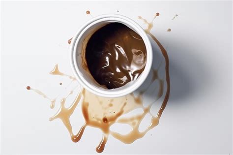 Premium AI Image | stain coffee spill stain