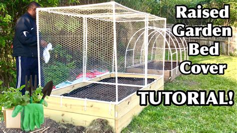 HOW TO MAKE A RAISED GARDEN BED COVER TUTORIAL PVC | STEP BY STEP ...