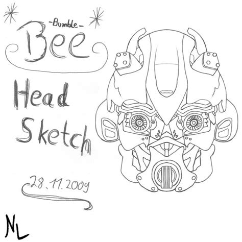 Bumblebee -Head Sketch- by Rumblebee88 on DeviantArt | Transformers ...