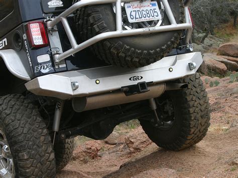 Jeep JK Aluminum Rear Bumper | GenRight Jeep Parts