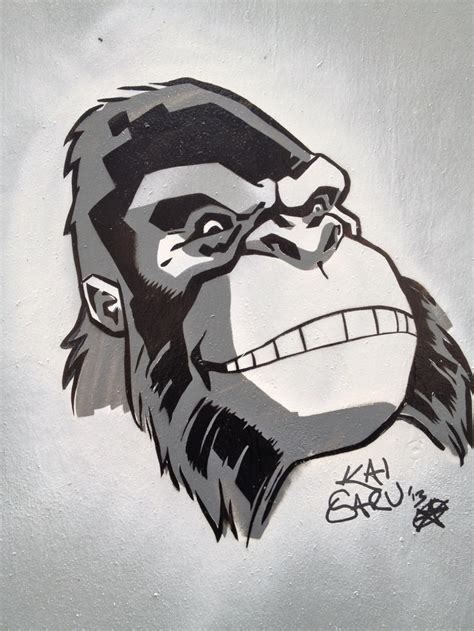 Gorilla | Graffiti, Humanoid sketch, Art