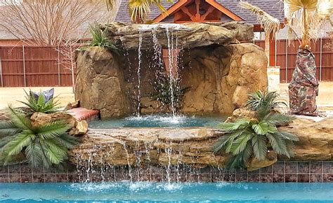 Swimming Pool Products | Waterfalls & Rocks | Universal Rocks | Waterfalls backyard, Pool ...