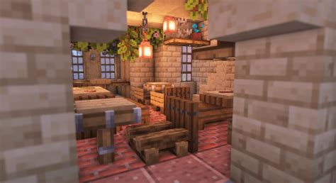 Here's a restaurant I made with a full interior : r/Minecraftbuilds