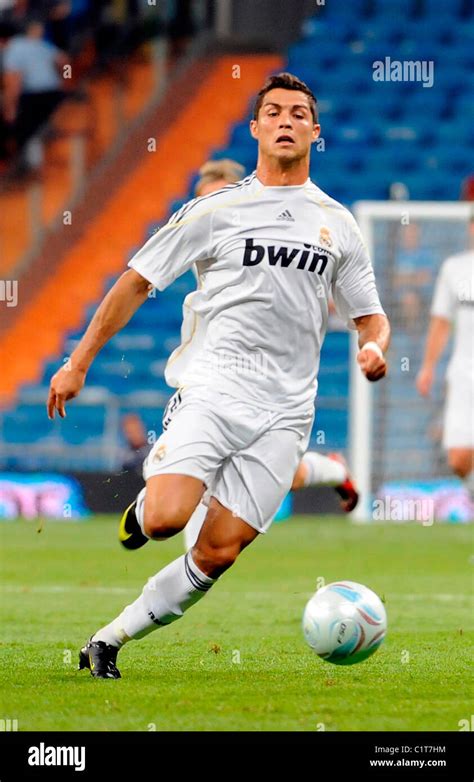 Cristiano Ronaldo in action for Real Madrid The Peace Cup 2009: Real Madrid v Quito (4-2) at the ...