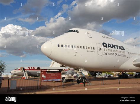 Historic Boeing 747-200 at the Qantas Founders Museum in Longreach, Outback Queensland ...