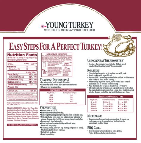 Riverside® Young Turkey with Giblets and Gravy Packet Pack Reviews 2019